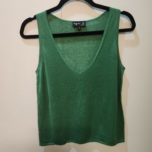 Agnes B. Cashmere Vneck Tank size 2